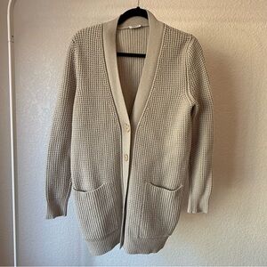 Akris Punto Textured Beige Cardigan